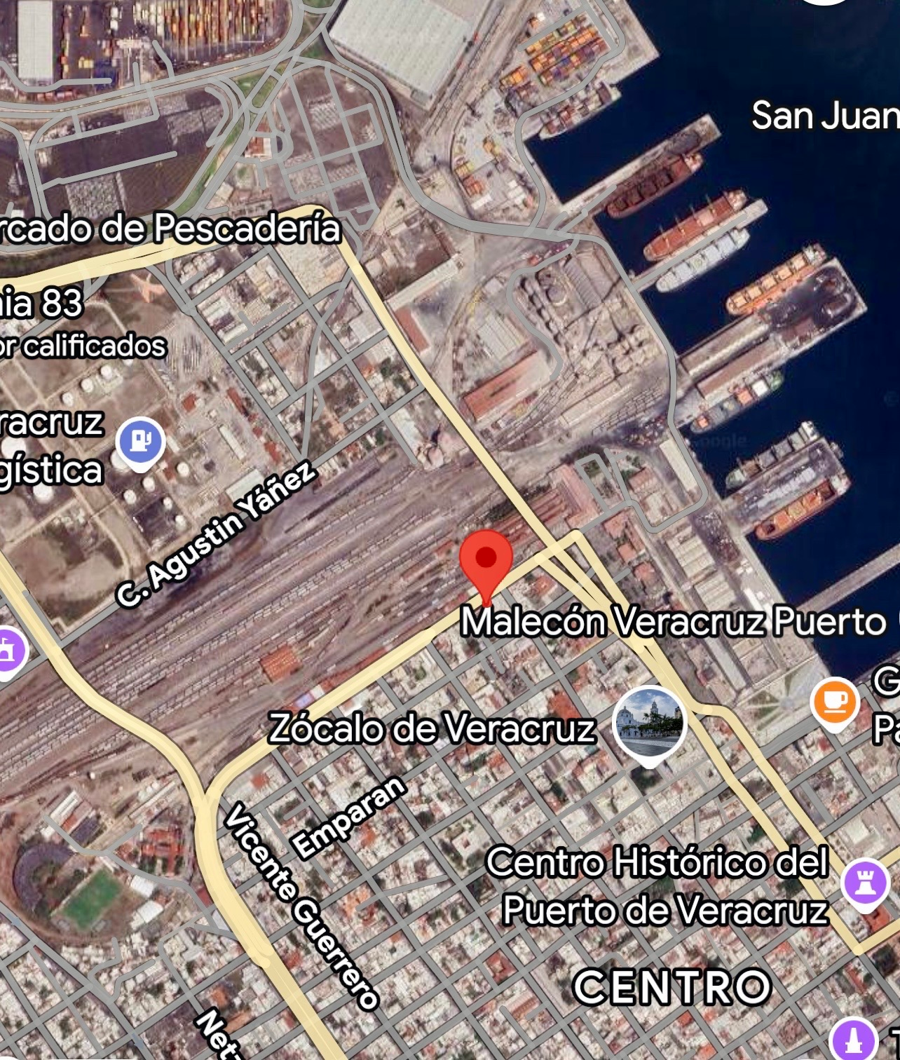 Ubicación Puerto de Paz — Veracruz